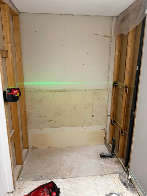 Curbless Shower Build — bathroom project by InGod